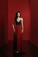 MER HONEYCOMB-STRUCTURED NIGHTGOWN