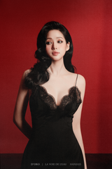 PURA EMBROIDERED BUST WITH LACE NIGHTGOWN