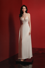 MER HONEYCOMB-STRUCTURED NIGHTGOWN