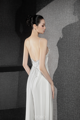 BURGUNDY ELODIE LONG DRESS